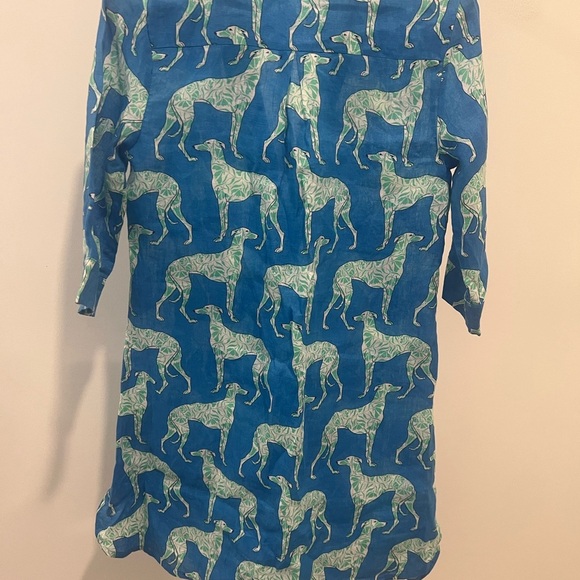 PINK HOUSE /LINEN DECIMA DRESS LURCHER/ Size S / P2P ￼18’ / Retail $205 - Picture 4 of 7